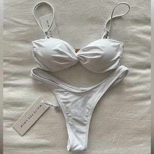 White fox kaya bikini set